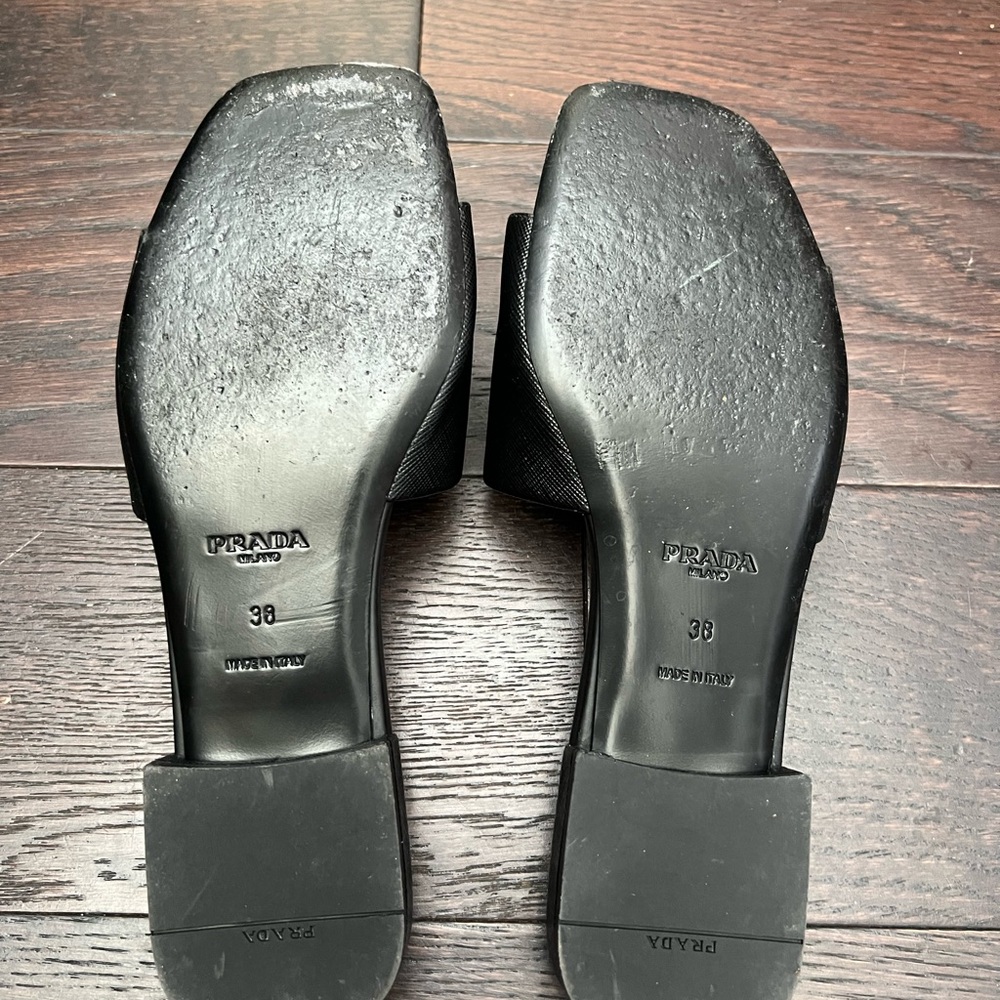 Black Prada Slide Sandal - Picture 6 of 8